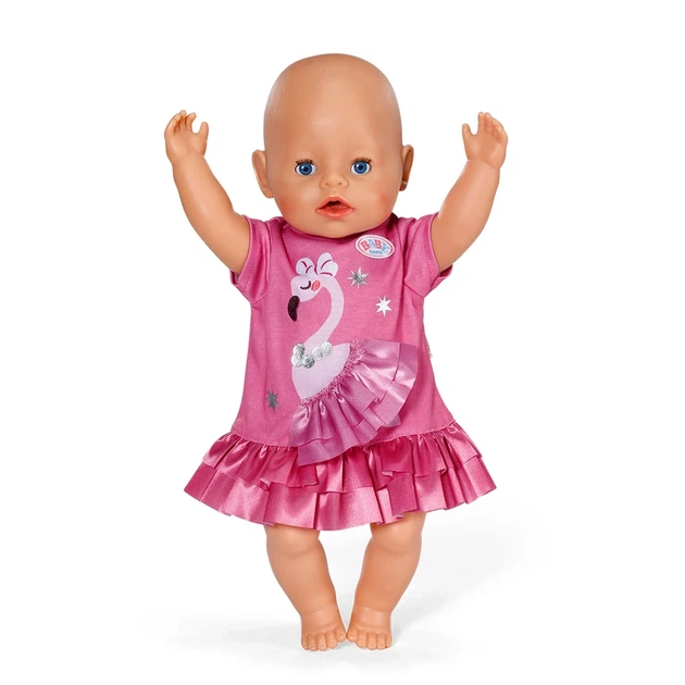 Одяг для ляльки BABY BORN – СУКНЯ З ФЛАМІНГО (43 см) - Фото 2 Одяг для ляльки BABY BORN – СУКНЯ З ФЛАМІНГО (43 см) - изображение 2