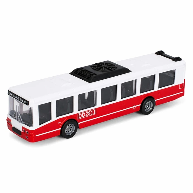 Іграшковий інерційний Автобус 6334(Red) гумові колеса, 16 см - Фото 1 Іграшковий інерційний Автобус 6334(Red) гумові колеса, 16 см - изображение 1