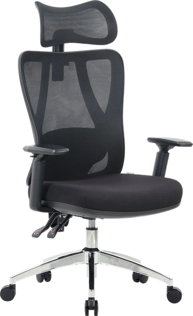 Крісло офісне OfficePro Aero OC490B Black - Фото 3 Крісло офісне OfficePro Aero OC490B Black - зображення 3