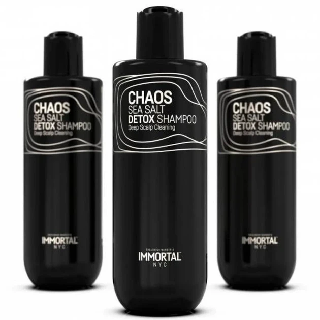 Шампунь с морской солью для глубокой очистки кожи головы Immortal Chaos Sea Salt Detox Shampoo 350ml 350 мл NYC83 - Фото 2 Шампунь с морской солью для глубокой очистки кожи головы Immortal Chaos Sea Salt Detox Shampoo 350ml 350 мл NYC83 - изображение 2