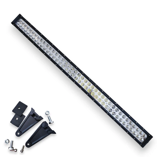 Светодиодная панорамная балка, дополнительная фара, led люстра 80LED 240W 106 см Комбинированная изогнутая Белый свет (01174) - изображение 2