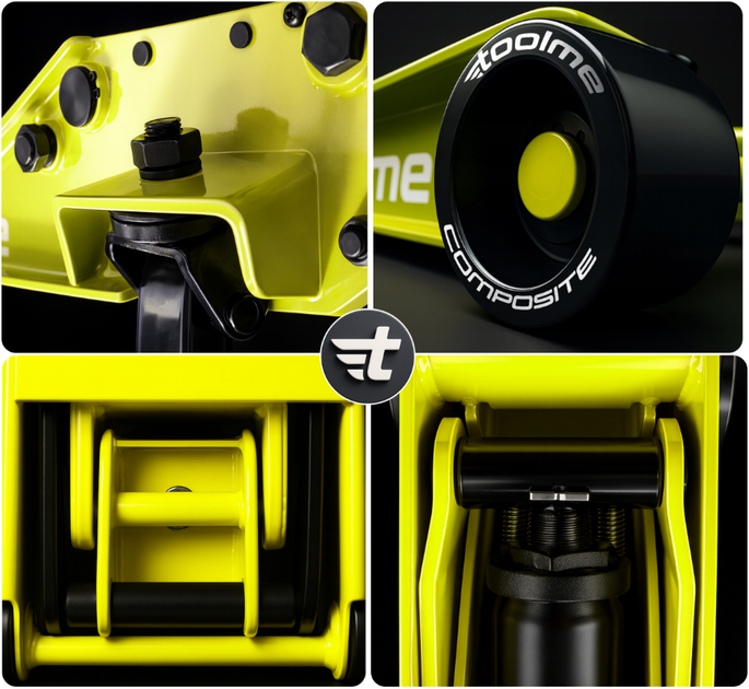 Домкрат підкатний гідравлічний 3т підйомник низькопрофільний Toolme TM007 - зображення 2