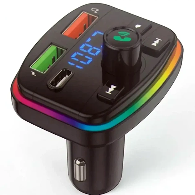 Автомобильный FM трансмиттер, 2хUSB, Type-C, PERVOI CTC-731 - изображение 9