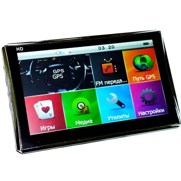 Автомобильный GPS навигатор 7 дюймов 256MB RAM 8GB Windows CE GPS7007 с креплением и зарядным устройством - зображення 5