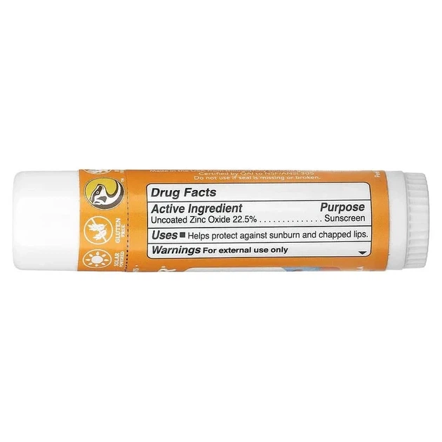 Натуральный минеральный солнцезащитный сток для лица SPF 35, мандарин и ваниль, Kids, Badger Company, 18.4 г - изображение 4
