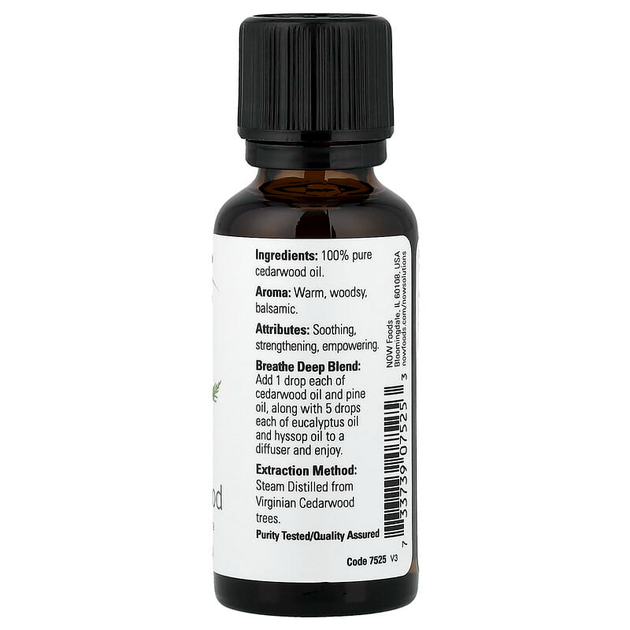 Ефірне масло кедра NOW Foods, Cedarwood, 30 мл - зображення 2