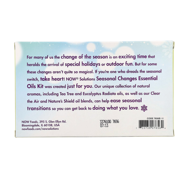 Набор эфирных масел для баланса NOW Foods "Seasonal Changes Balancing Essential Oils Kit" (4 флакона по 10 мл) - изображение 3