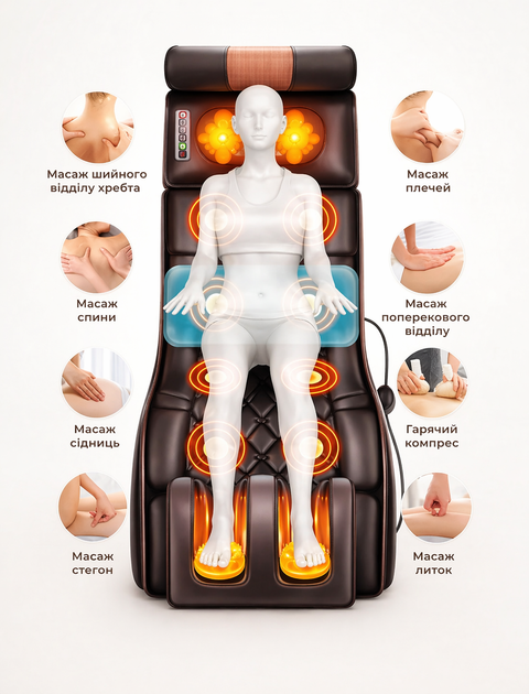 Многофункциональный массажный матрас электрический для ног и спины Moltis Relax Also Today MRAT-815 10038 - Фото 2 Многофункциональный массажный матрас электрический для ног и спины Moltis Relax Also Today MRAT-815 10038 - изображение 2