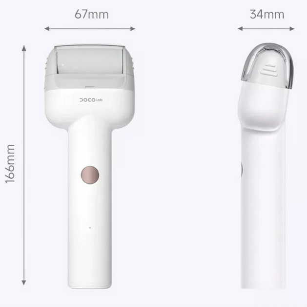 Пемза роликова електрична DOCO Electric Foot Repair Pro White - Фото 2 Пемза роликова електрична DOCO Electric Foot Repair Pro White - зображення 2