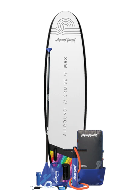SUP-доска надувная Aquaplanet Max Rainbow 10'6" (320х78х15 см) с веслом и аксессуарами - изображение 14