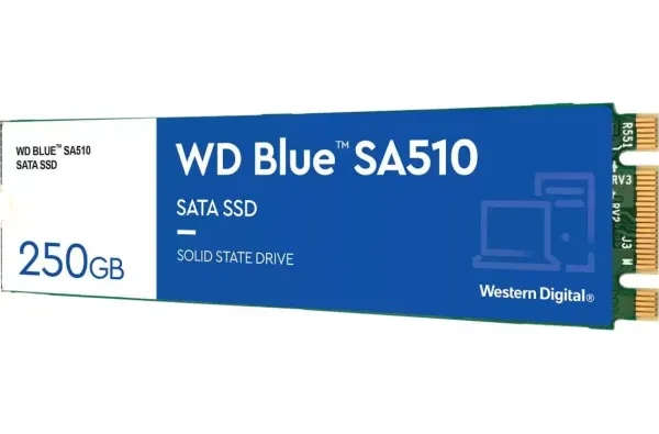 SSD накопичувач Western Digital Blue sa510 250Gb sata m.2 2280 3d tlc (wds250g3b0b) - зображення 2