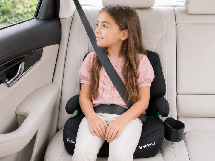 Бустер VELANO Gravo i-Size 125-150 см, ISOFIX + подстаканник, black - изображение 7