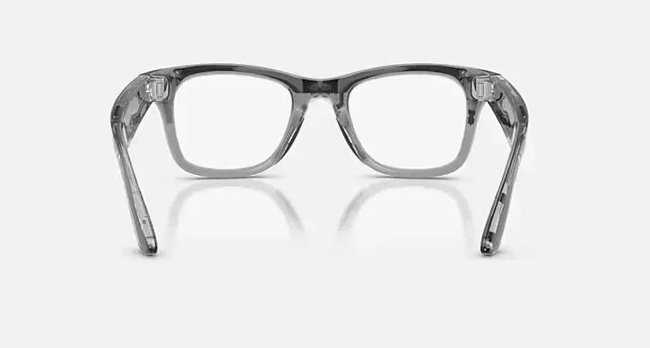 Смарт-окуляри Ray-Ban Meta Wayfarer Gen 2 Standard Shiny Transparent Grey Frame / Clear Sapphire Lenses (RW4012 6840MF 50-22) - зображення 4