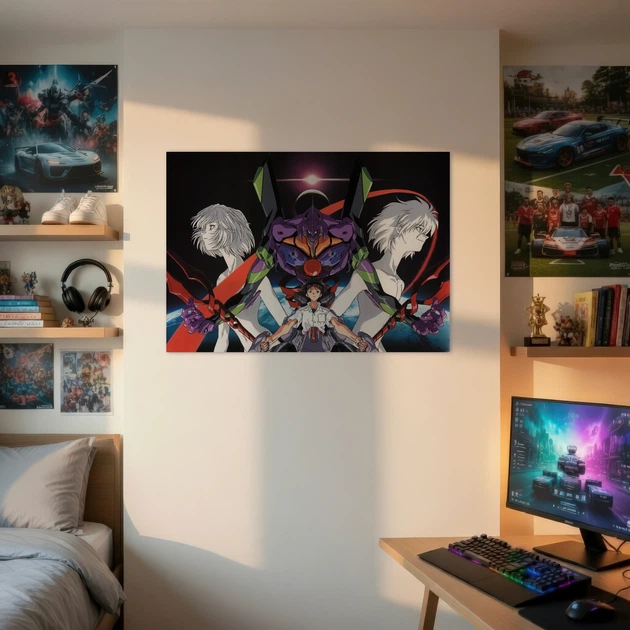 Постер Евангелион, Neon Genesis Evangelion, аниме, A1 60×85 см (id4086) - изображение 2