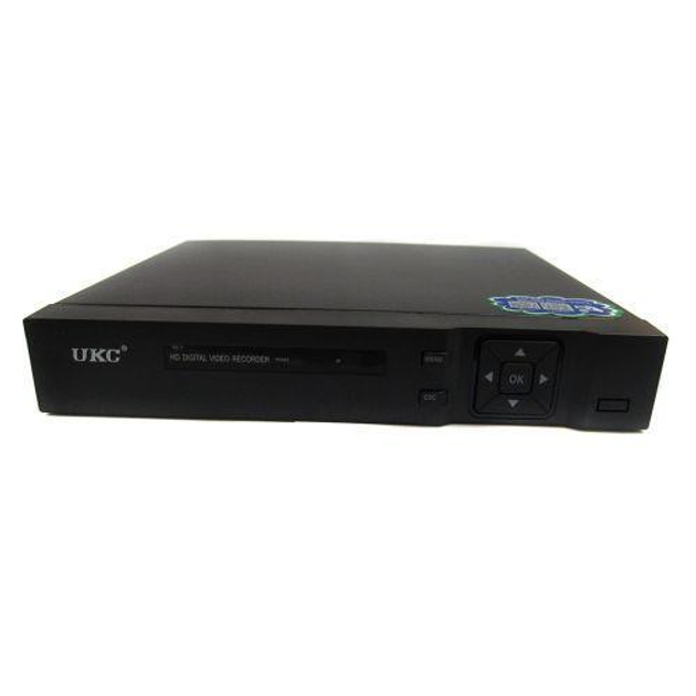 DVR регистратор BNC/V-OUT 4 канальный UKC CAD 1204 AHD 4 cam черный - изображение 2