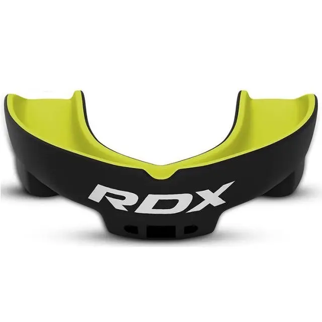Капа боксерська доросла RDX 3w від 12 років чорно-зелена - зображення 2