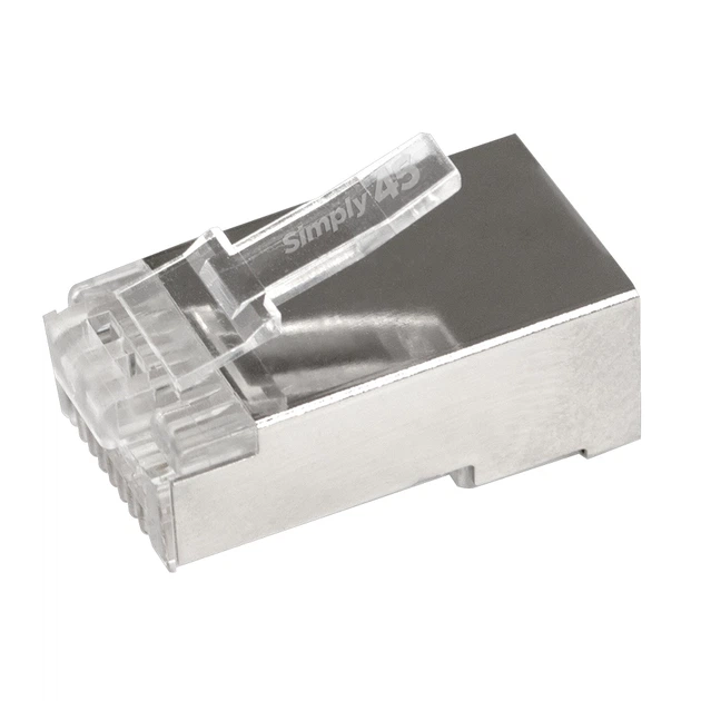 Конектор RJ45 прохідний екранований Simply45 S45-1550 Cat5e STP (50 шт) - изображение 2