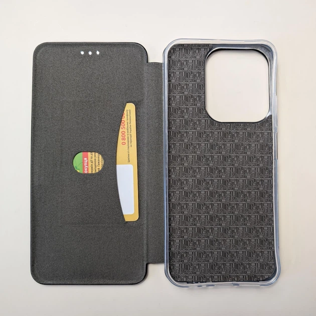 Чохол книжка Magnei для Xiaomi Redmi 15C, Poco C85 на магніті чорний - Фото 3 Чохол книжка Magnei для Xiaomi Redmi 15C, Poco C85 на магніті чорний - зображення 3