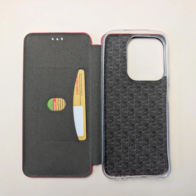 Чохол книжка Magnei для Xiaomi Redmi 15C, Poco C85 на магніті червоний - Фото 3 Чохол книжка Magnei для Xiaomi Redmi 15C, Poco C85 на магніті червоний - зображення 3