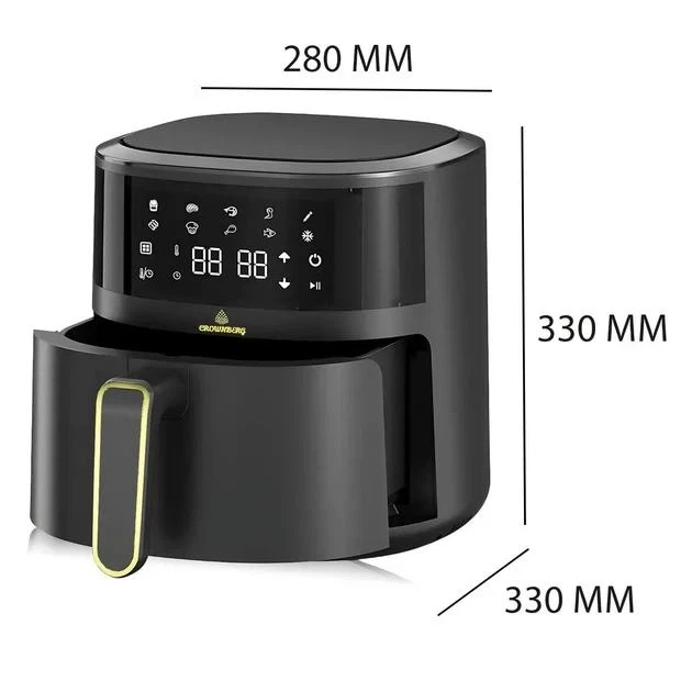 Аэрофритюрница Crownberg CB-5550 5 л 2000 Вт мультипеч без масла, компактный аэрогриль для дома - изображение 4
