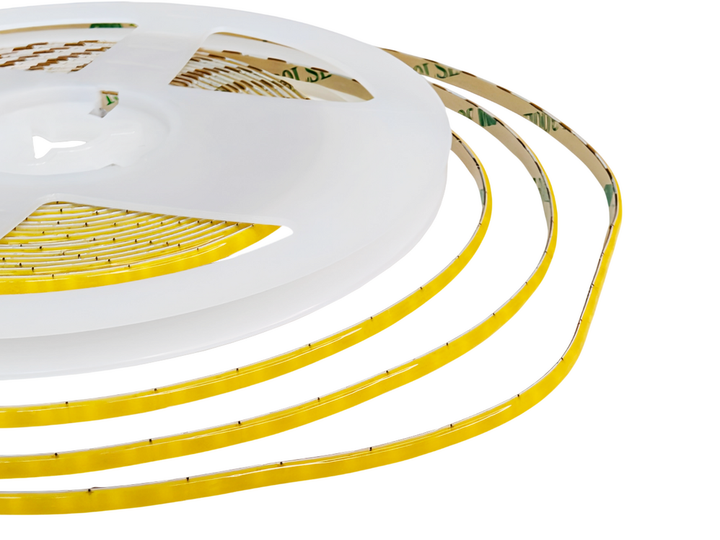 Світлодіодна стрічка BIOM СOB-400led-3mm-12V 7W/m IP33 4000-4500K нейтральний білий BPS-G4 - зображення 3
