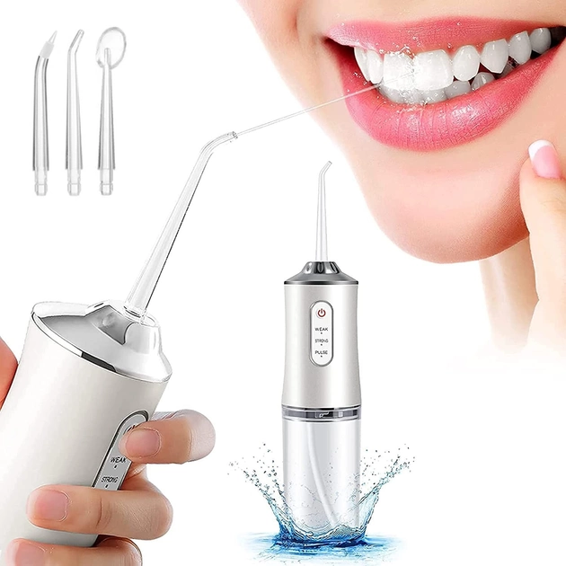 Ирригатор портативный Oral Irrigator 3 режима работы, 2 насадки - Фото 4 Ирригатор портативный Oral Irrigator 3 режима работы, 2 насадки - изображение 4