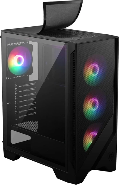 Корпус MSI MAG FORGE 120A AIRFLOW (306-7G23A21-809) / без БП / Черный - изображение 6