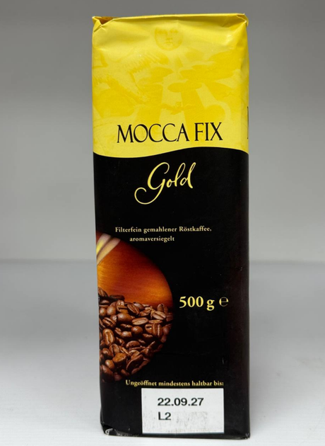 Кофе молотый Mocca Fix Gold 500 г купаж арабика/робуста, среднее обжаривание, средний помол - Фото 4 Кофе молотый Mocca Fix Gold 500 г купаж арабика/робуста, среднее обжаривание, средний помол - изображение 4