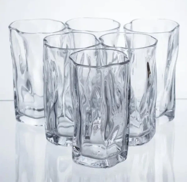 Набор стаканов для напитков Crinkle Glass 6 штук по 270 мл - Фото 2 Набор стаканов для напитков Crinkle Glass 6 штук по 270 мл - изображение 2