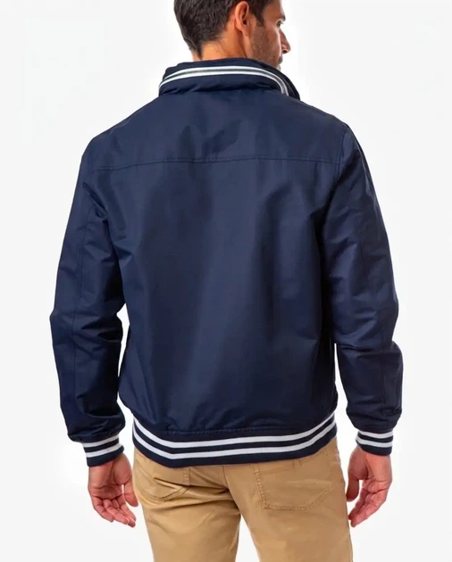 Мужская куртка-бомбер Yachting U.S. Polo Assn. с капюшоном Hidden Hood. S синяя - Фото 3 Мужская куртка-бомбер Yachting U.S. Polo Assn. с капюшоном Hidden Hood. S синяя - изображение 3