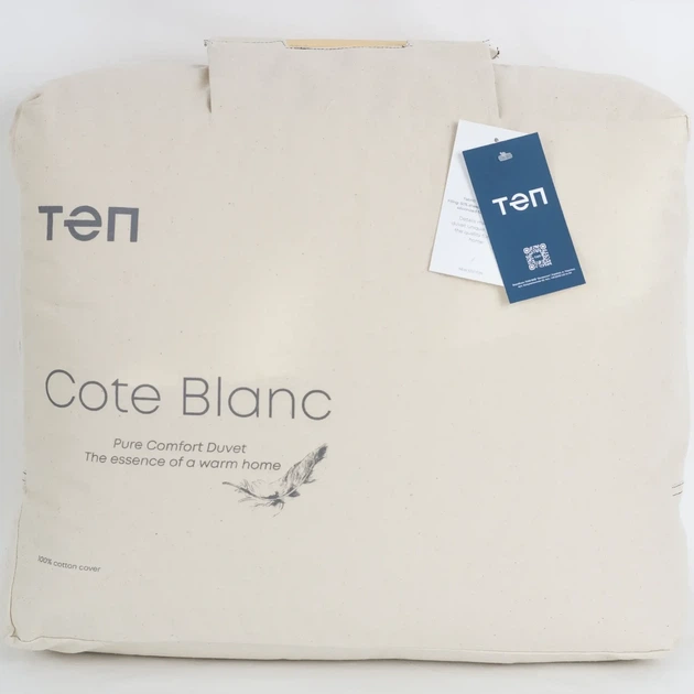 Одеяло всесезонное евро COTE BLANC Wool 200×210 см овечья шерсть хлопок батист 300 г/м² (1-00196_00000) - Фото 4 Одеяло всесезонное евро COTE BLANC Wool 200×210 см овечья шерсть хлопок батист 300 г/м² (1-00196_00000) - изображение 4