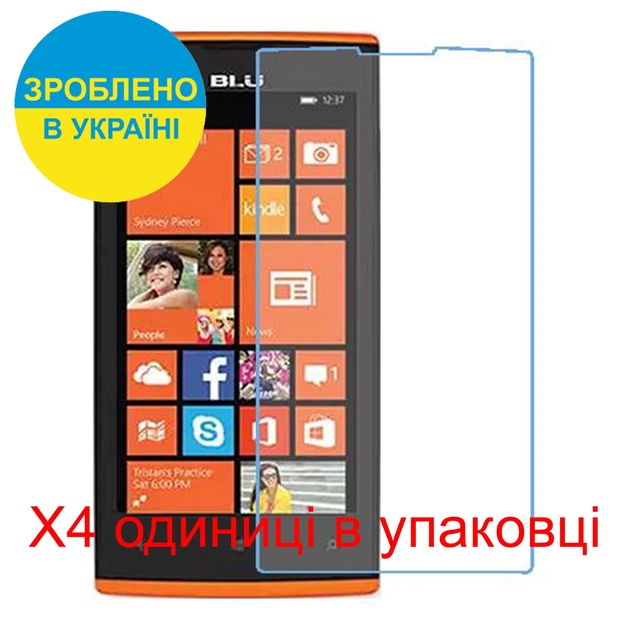Защитное стекло Скрин Мобайл BLU Win JR LTE нано стекла 9H 4 шт - изображение 2