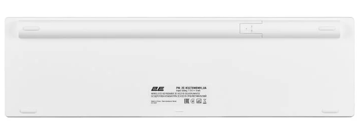 Клавиатура беспроводная 2E KS270 WL/BT EN/UK Silver/White (2E-KS270WBWH_UA) - изображение 7
