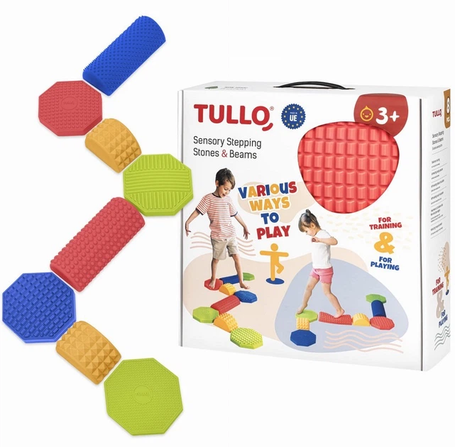 Ścieżka sensoryczna Tullo Kombinowana Zestaw 8 sztuk (76181) (5905094776181) - obraz 4