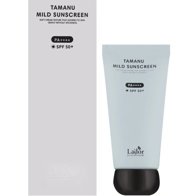 М’який сонцезахисний крем Lador Tamanu Mild Sunscreen SPF50+ PA++++ 50 мл — захист, зволоження та догляд для чутливої шкіри - изображение 2