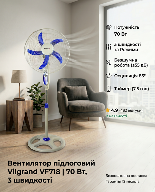 Вентилятор ViLgrand VF718 - изображение 2