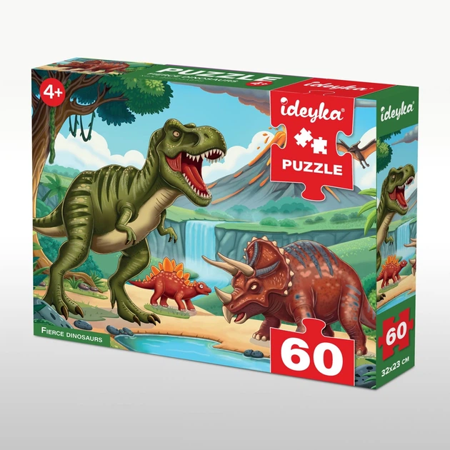 Пазли Хижі динозаври Ideyka LP60-009 60 елементів Різнокольоровий shop (4823104390176) - Фото 2 Пазли Хижі динозаври Ideyka LP60-009 60 елементів Різнокольоровий shop (4823104390176) - зображення 2