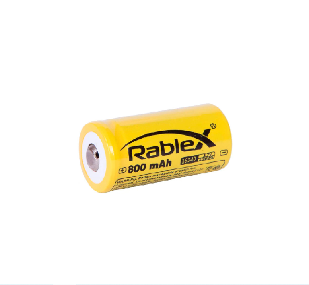 Акумулятор Rablex 16340 800mAh Li-ion 3.7V - Фото 2 Акумулятор Rablex 16340 800mAh Li-ion 3.7V - зображення 2