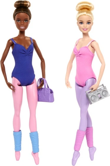 Zestaw lalek Mattel Barbie Lekcja baletu 2 szt. HXC37 (0194735225880) - obraz 2