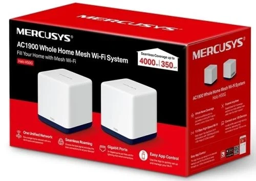 Бездротова система Wi-Fi Mercusys Halo H50G (2-pack), White - Фото 3 Бездротова система Wi-Fi Mercusys Halo H50G (2-pack), White - зображення 3