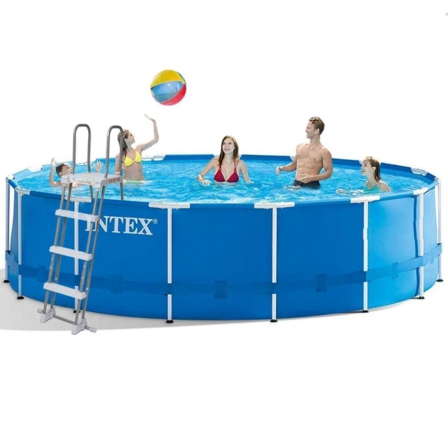 Каркасний басейн Intex 28242 457x122 см з тентом і підстилкою для літнього - Фото 1 Каркасний басейн Intex 28242 457x122 см з тентом і підстилкою для літнього - изображение 1