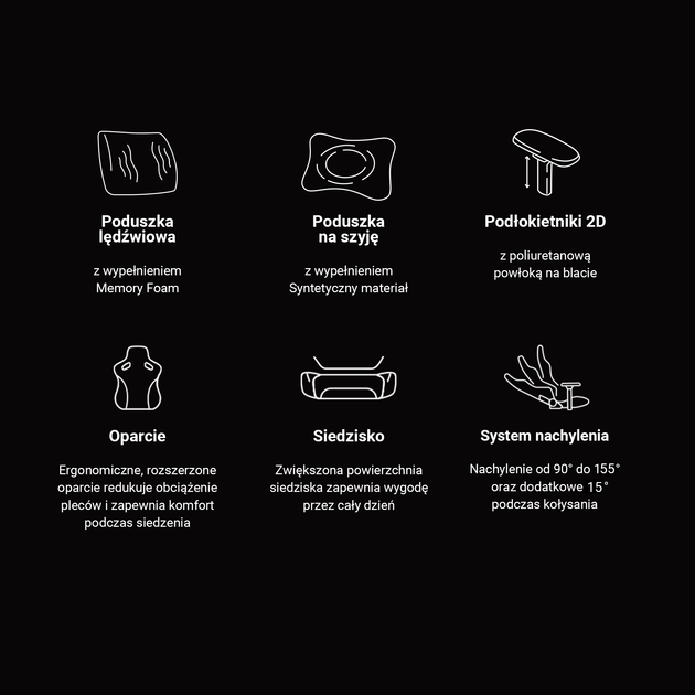 Крісло ігрове Anda Seat Phantom 3 Size L Fabric Dark Grey (AD18Y-06-GB-F) - зображення 8