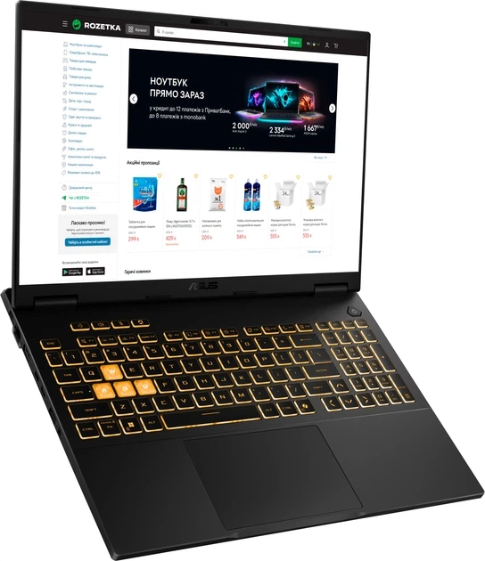 Ноутбук Asus TUF Gaming F16 FX608JMR (FX608JMR-S161) Jaeger Gray - Фото 5 Ноутбук Asus TUF Gaming F16 FX608JMR (FX608JMR-S161) Jaeger Gray - зображення 5