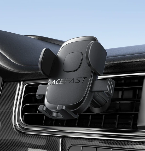 Автотримач для телефона ACEFAST D56 one-key lock car holder for air vent Black - изображение 6