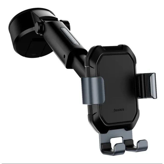Автотримач для телефона Baseus Tank gravity car mount holder with suction base Tarnish Black - Фото 4 Автотримач для телефона Baseus Tank gravity car mount holder with suction base Tarnish Black - изображение 4