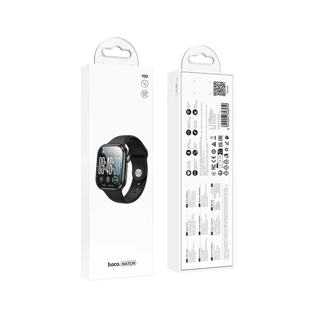 Смарт-годинник HOCO Y30 50mm. 230 mAh. IP67 Smart sports watch(call version) Black - изображение 2