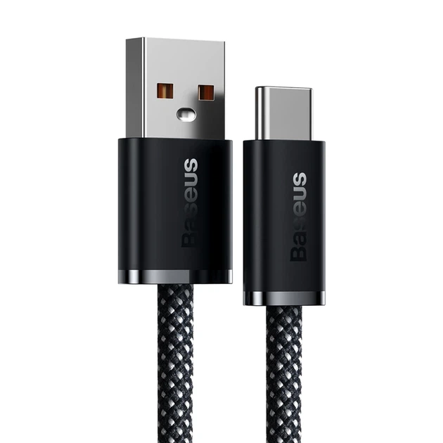 Кабель Baseus Dynamic Series Fast Charging Data Cable USB to Type-C 100W 1m Slate Gray - Фото 3 Кабель Baseus Dynamic Series Fast Charging Data Cable USB to Type-C 100W 1m Slate Gray - изображение 3