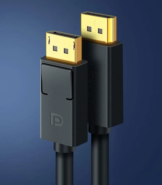 Кабель UGREEN DP Male to Male Cable 1m (Black) - Фото 4 Кабель UGREEN DP Male to Male Cable 1m (Black) - изображение 4