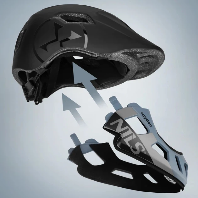 Kask Nils Extreme MT401 Rayden Full Face z Odpinaną Szczęką XS 48-53 cm (5908261688744) - obraz 3