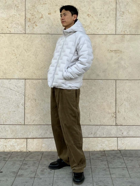 Куртка демисезонная с капюшоном мужская Uniqlo 850669951 2XL Серая (1159860737) - изображение 8